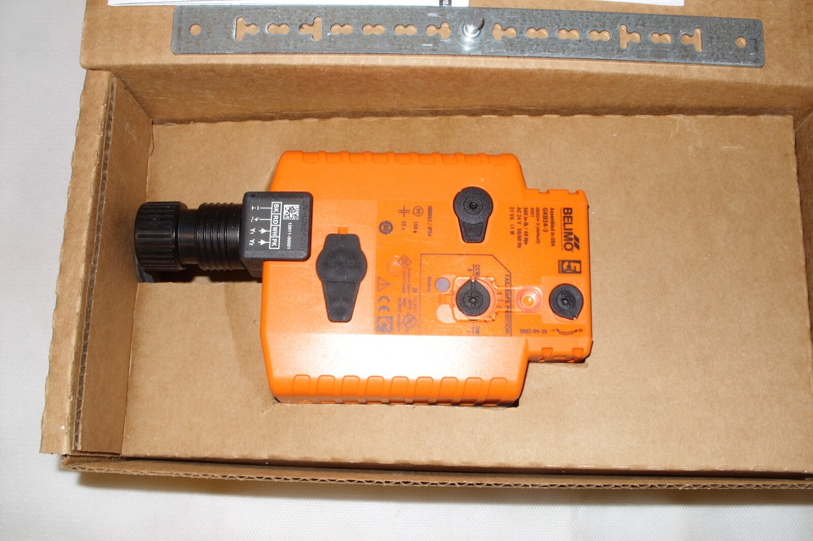 Belimo GKB24-3 HVAC Fail-Safe HVAC Damper Actuator 24V ~ 360 In-Lb ~ NIB
