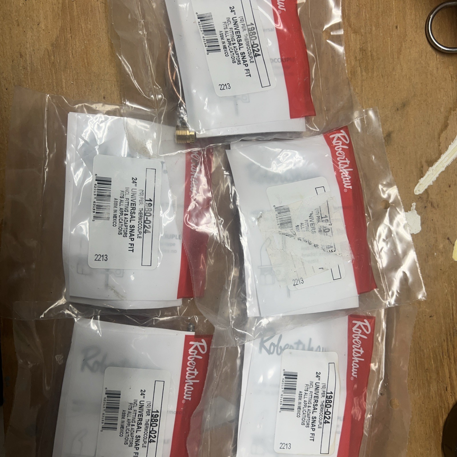 ROBERTSHAW 1980-024 Thermocouple, 24 in Cable, 25 to 30mV 12Z426