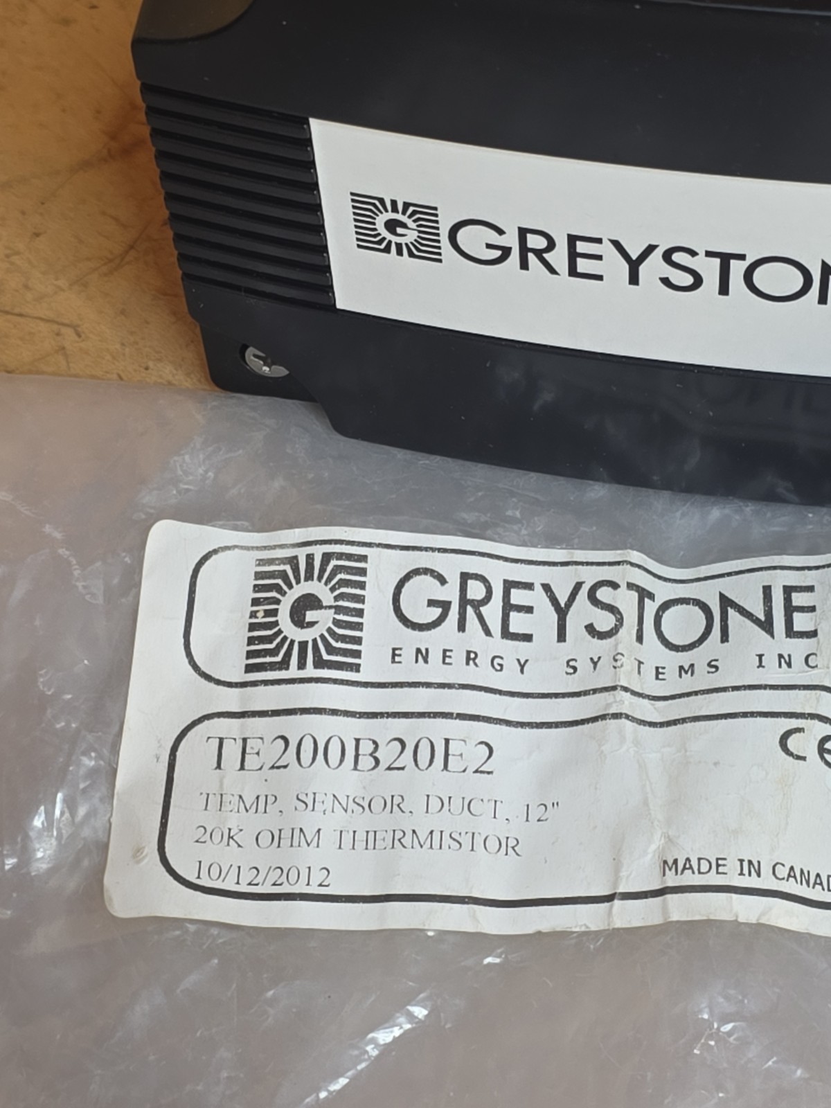 GREYSTONE TE200B20E2 temp sensor Duct 12 in, thermister