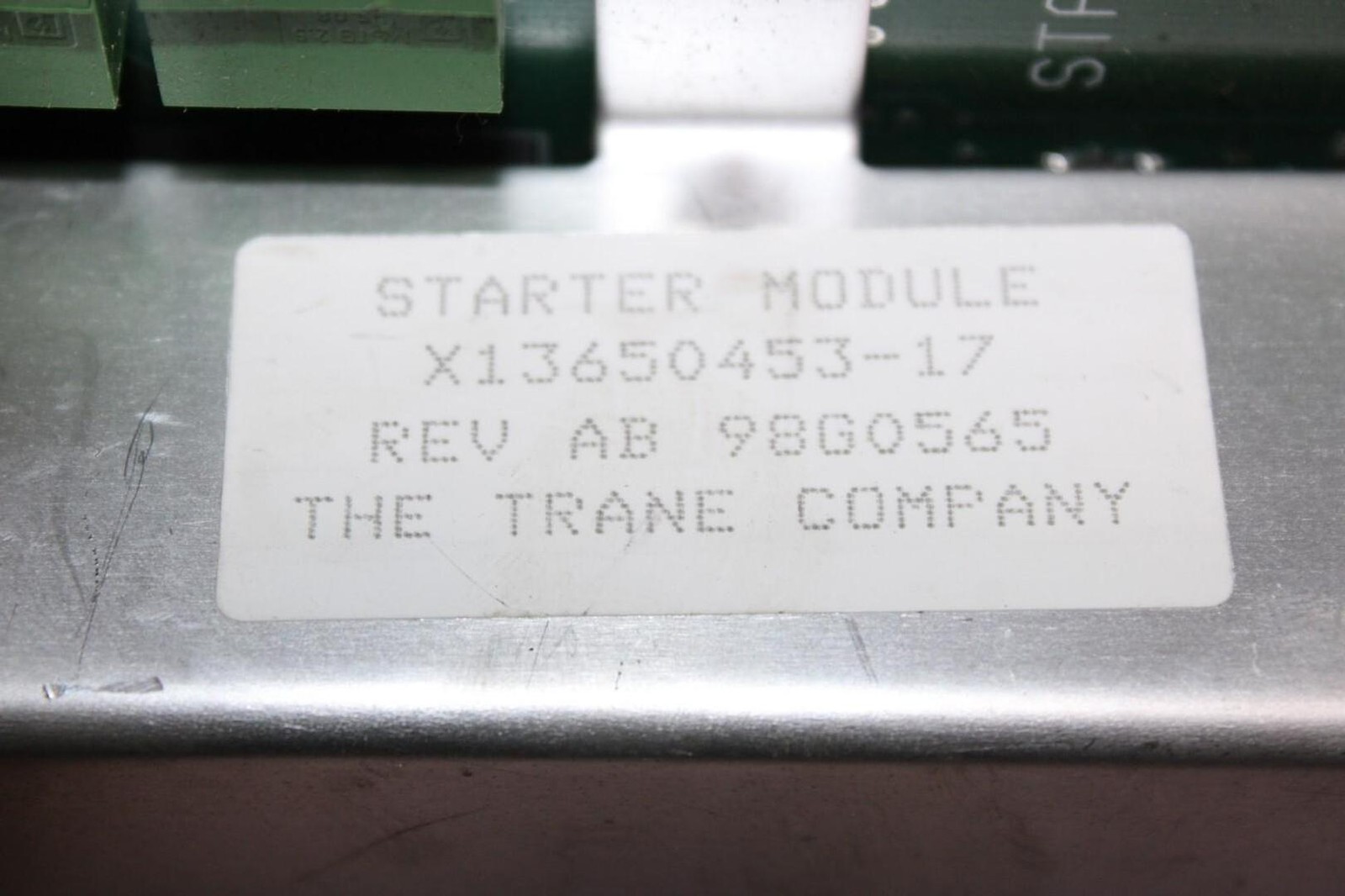 TRANE CHILLER STARTER MODULE X13650453-17 REV. AB **WARRANTY INCLUDED**