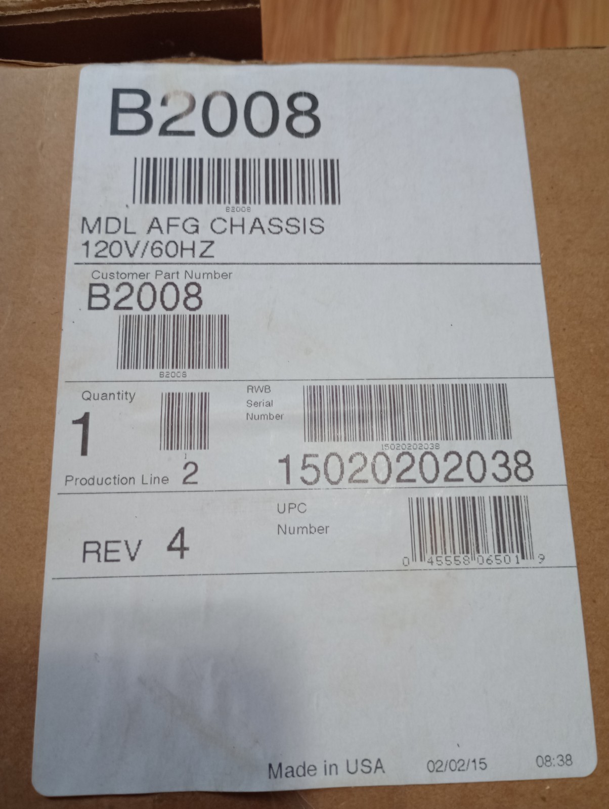BECKETT B2008 Afg Oil Burning Chassis W/genisys Control Fuel Oil Kerosene