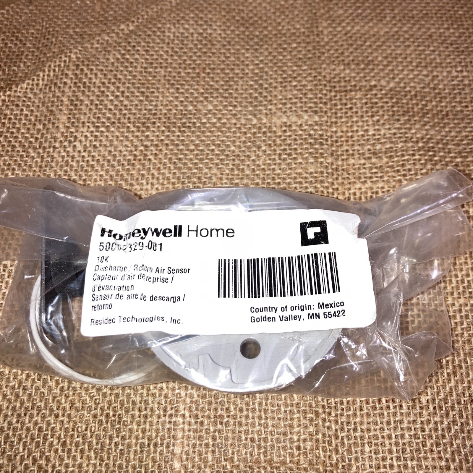 1 (ONE) Honeywell Home 10K Discharge/Return Air Sensor 50062329-001