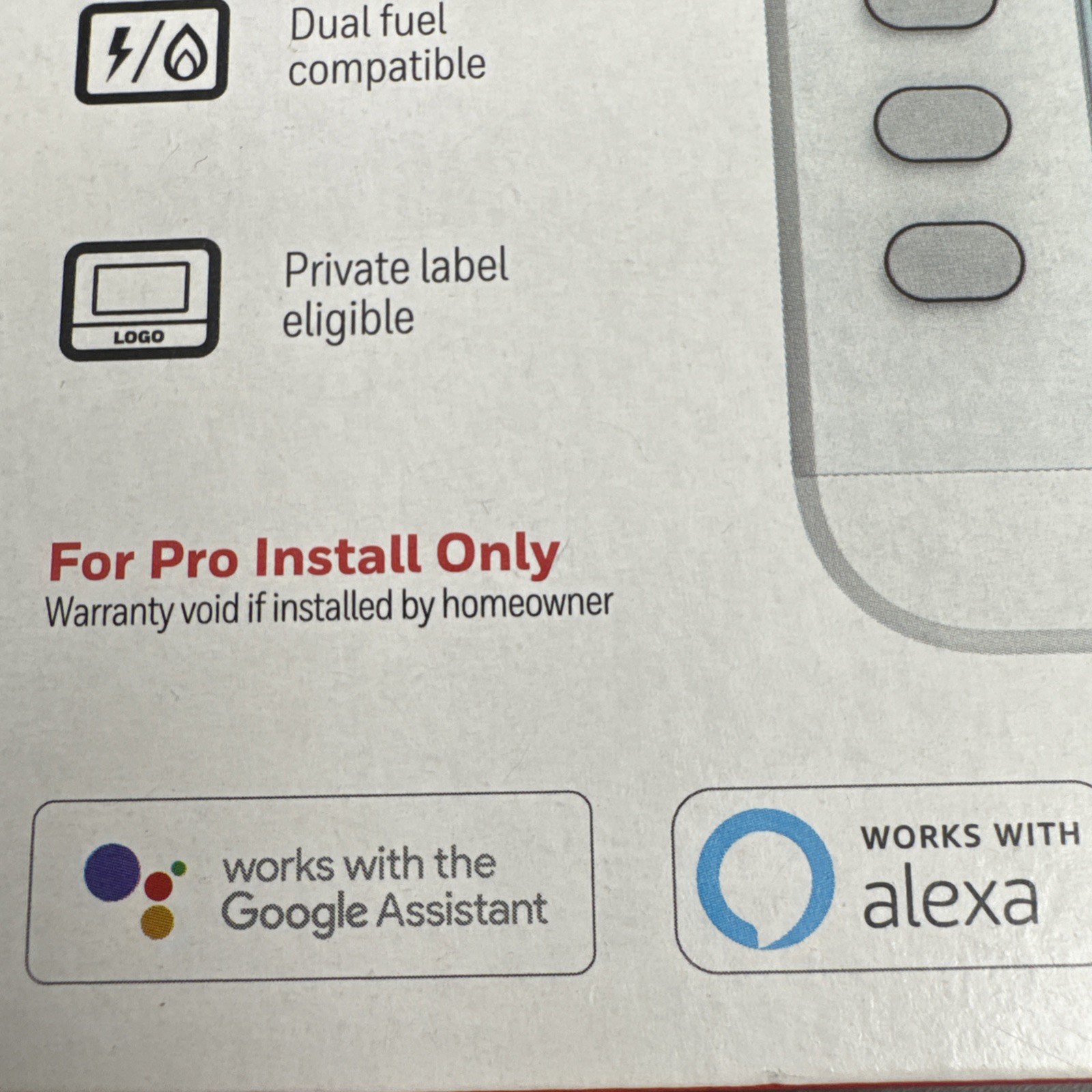HONEYWELL TH2320WF4010 Smart Thermostat 3H/2C Heat Pump 2H/2C With Google Alexa