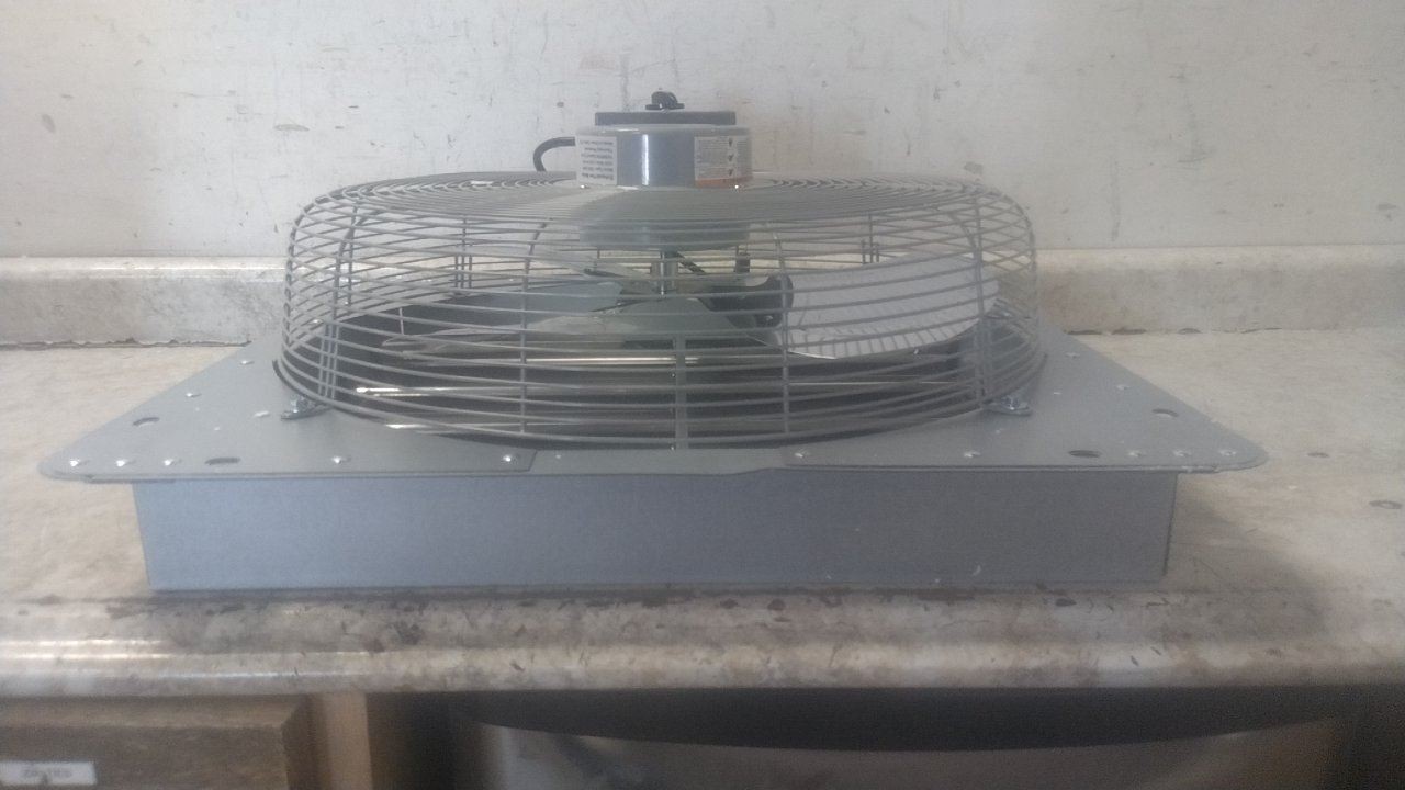 Canarm GSF3-20A 20 In Blade Diameter 1/4 HP 120VAC Galvanized Shutter Fan