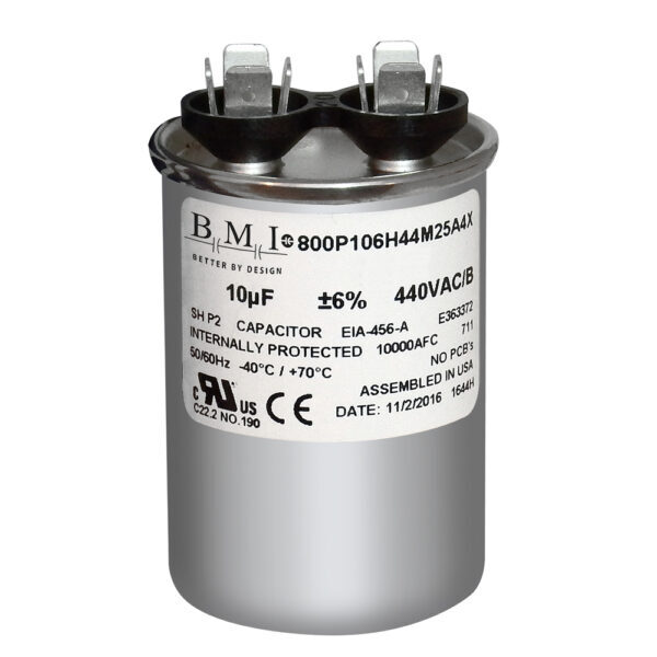 10 MFD x 440 ROUND USA Run Capacitor MARS 14232