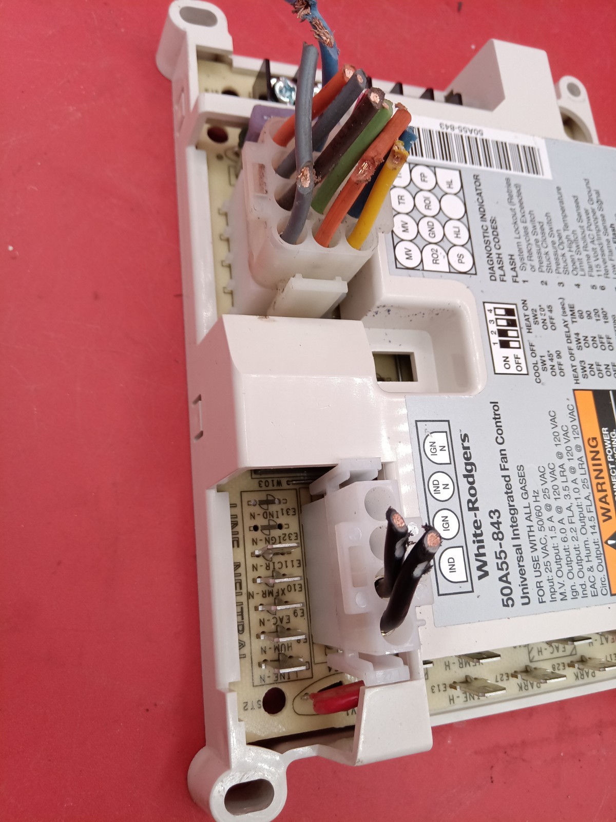 50A55-843 Integrated Furnace Control Board For White Rodgers Silicon Carbide