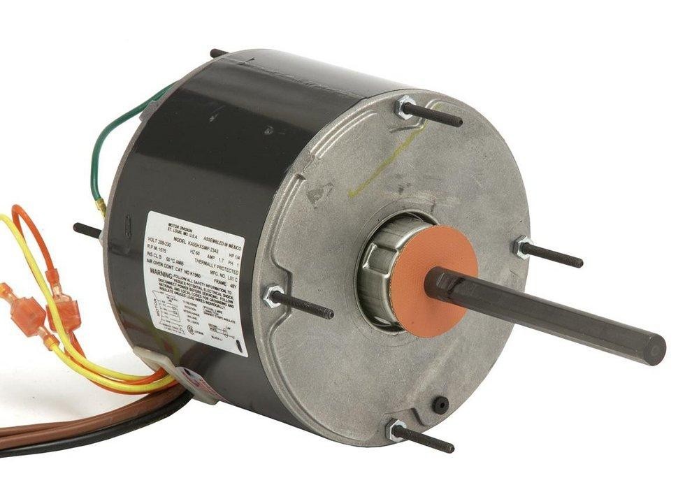 US Motors 1868, 3/4 HP Condenser Fan Motor 1075 RPM, 208-230V TEAO 1/2″ SHAFT