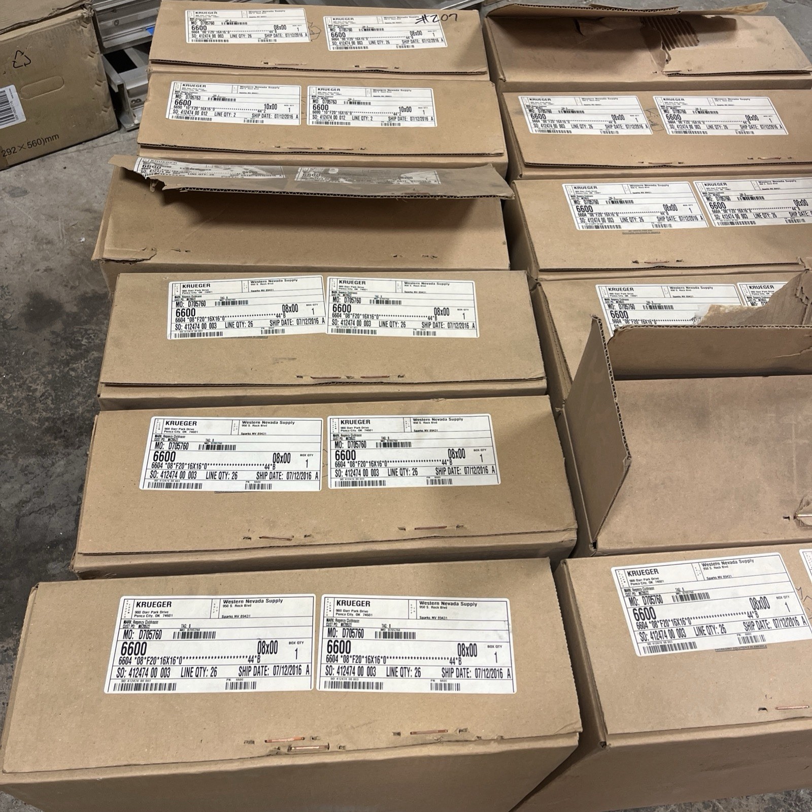 Krueger 6600 perforated diffusers Two Per Box 16X16 EACH ORDER IS FOR 2 GRILLS