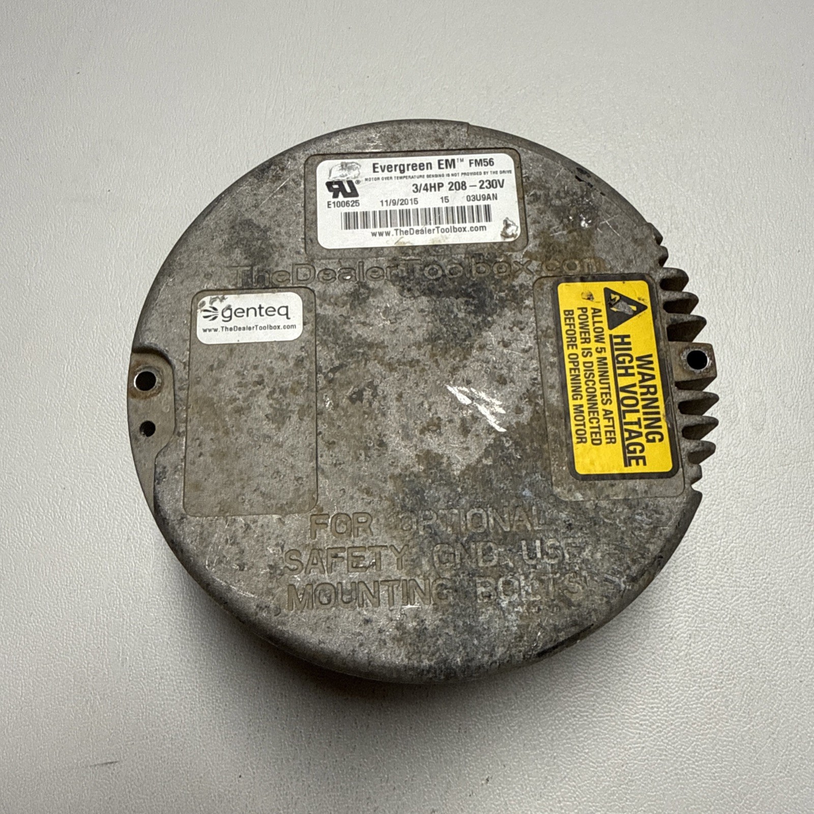 Genteq ECM Evergreen EM FM56 208-230V 3/4HP CCW Lead End used