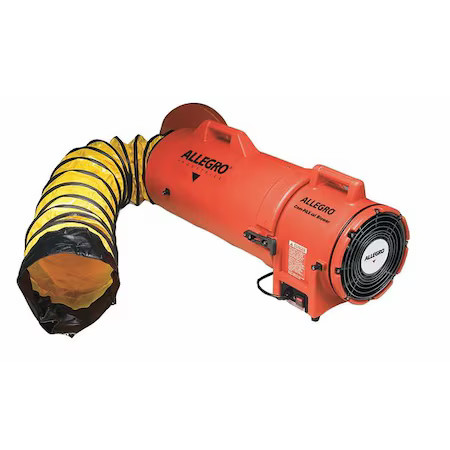 Allegro Industries 9533-50 Plastic Blower, 50Ft. Ducting, 8″