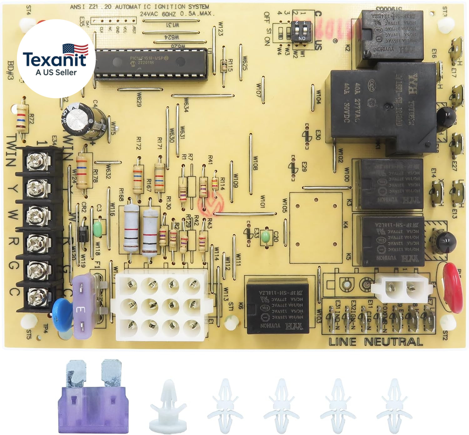 Furnace Control Board 50A55-743,Replacement for Amana/Goodman Furnace Control Ci