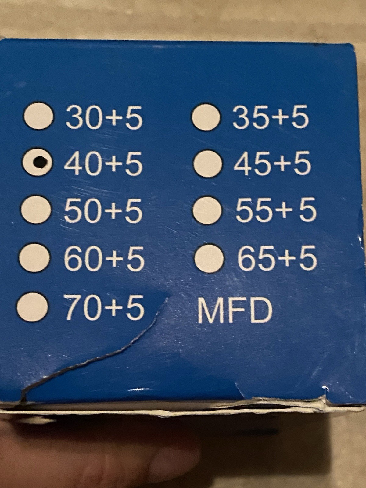 JIEERXI CBB65B Dual Run Capacitor 40/5uF 370/450VAC ±6% 50/60Hz