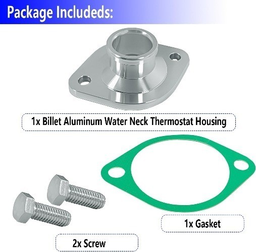 Water Neck Thermostat Housing with Gasket Compatible with 273 318 340 360 361 38