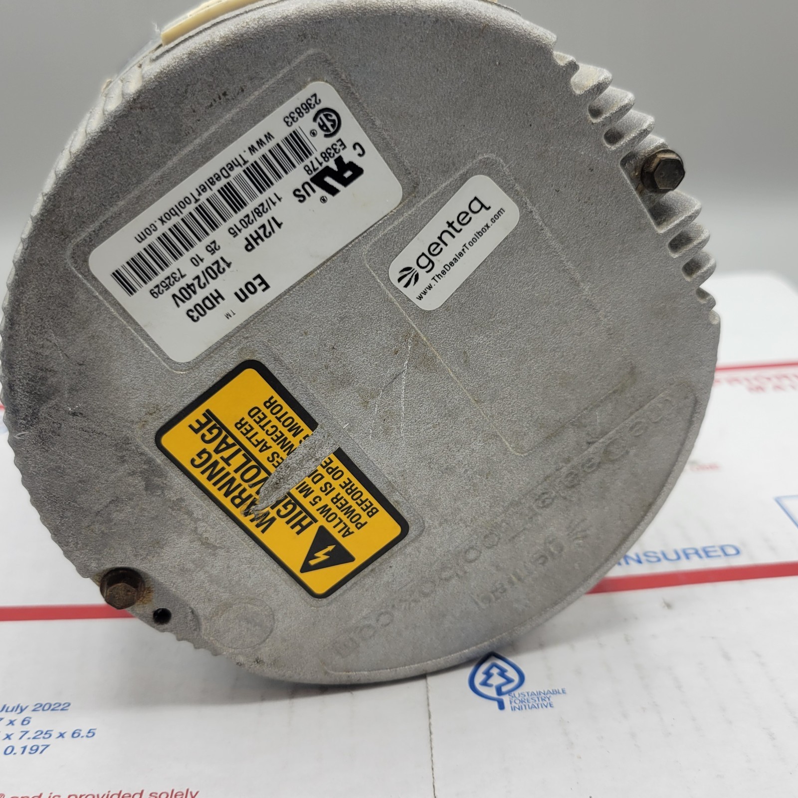 Trane / American Standard Blower Motor 1/2 HP Genteq 5SBA39GLV5145 Used