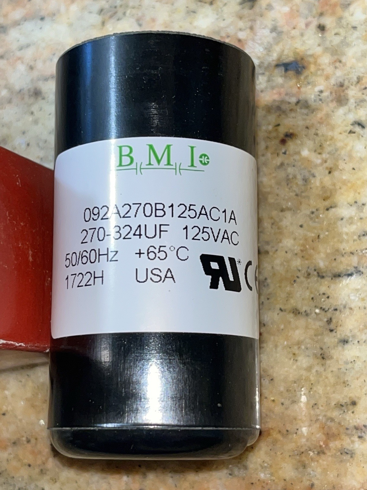 270-324 uF x 270/324UF 125VAC BMI Motor Start Capacitor 092A270B125AC1A (NEW)