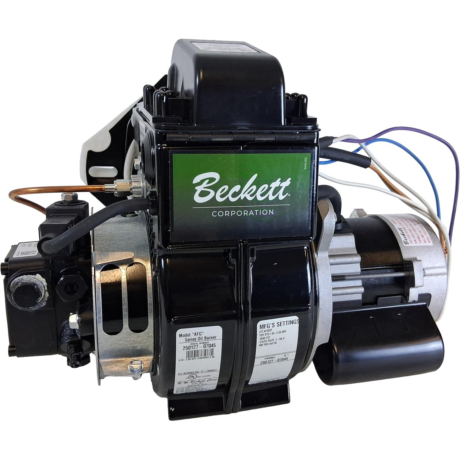 OEM Beckett PRO301 AFG Oil Burner Assembly 240VAC Pressure Pro Heating Systems