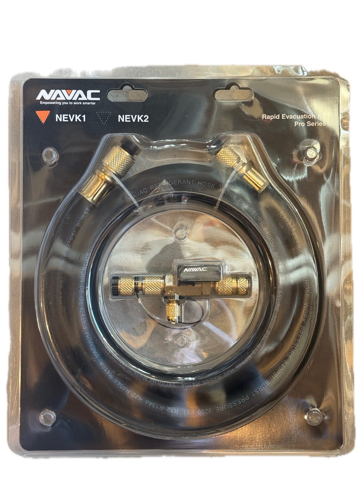 NAVAC NEVK1 3/8in to 1/4in Rapid Evacuation Hose Kit