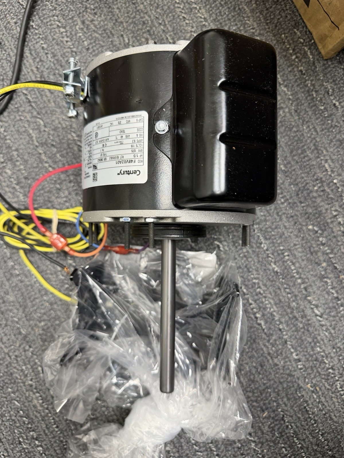 Century Uh1036v1 Unit Heater Motor, 1/3 Hp Minor Cap Dent New