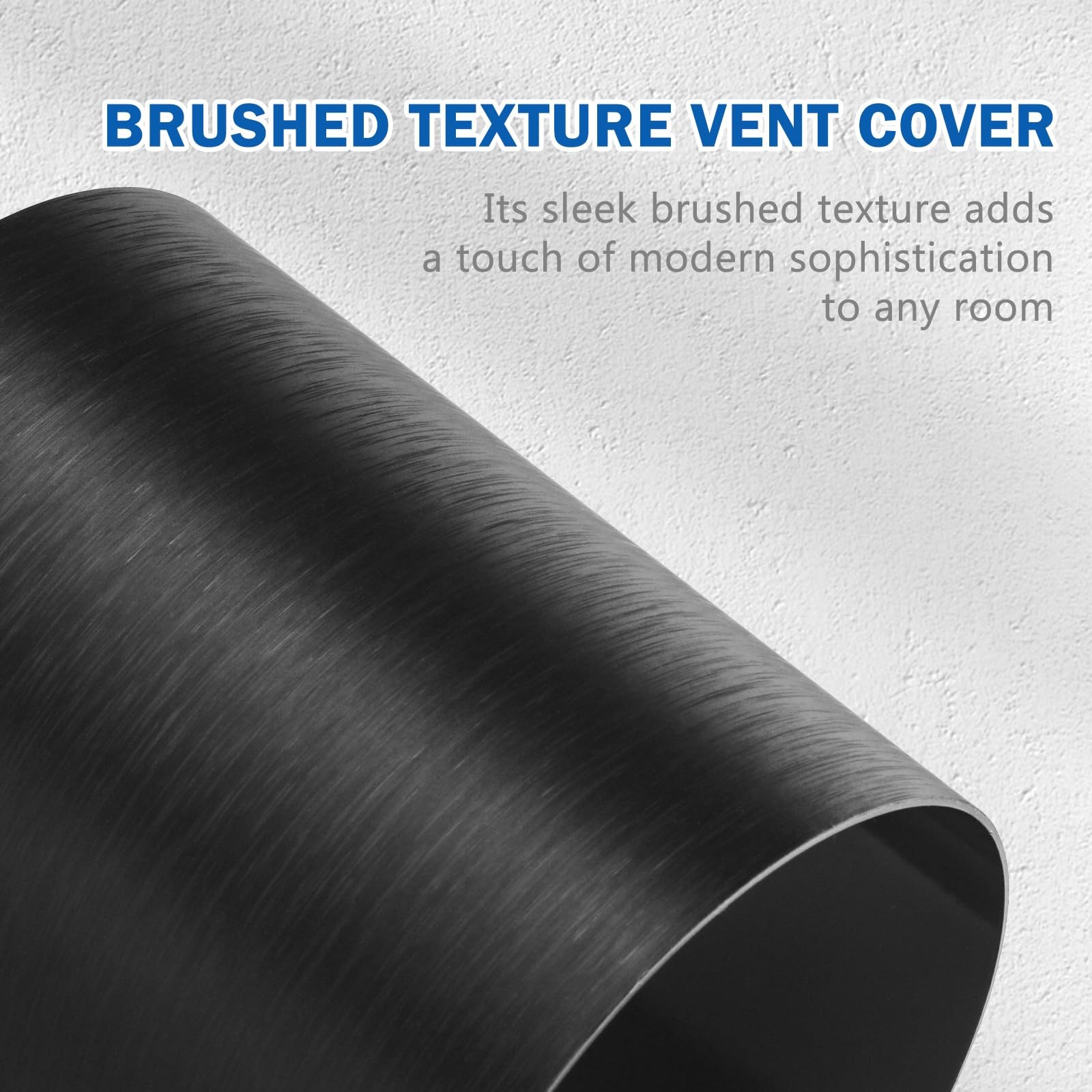 2 Pack High Strength Magnetic Vent Covers 5.5″ x 12″ 2 Pack-Black, Black
