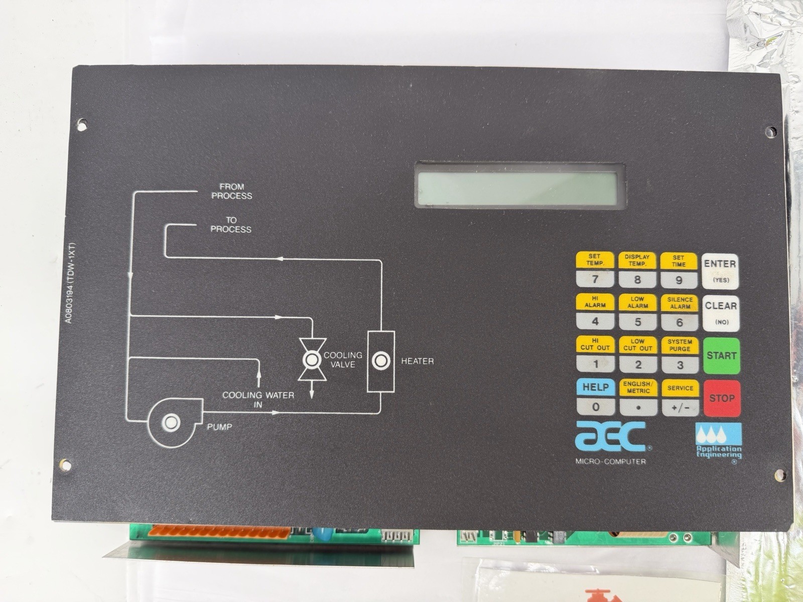 AEC 530445 Chiller Control Board, Micro-Computer, RS232, MPXT Board Rev. C