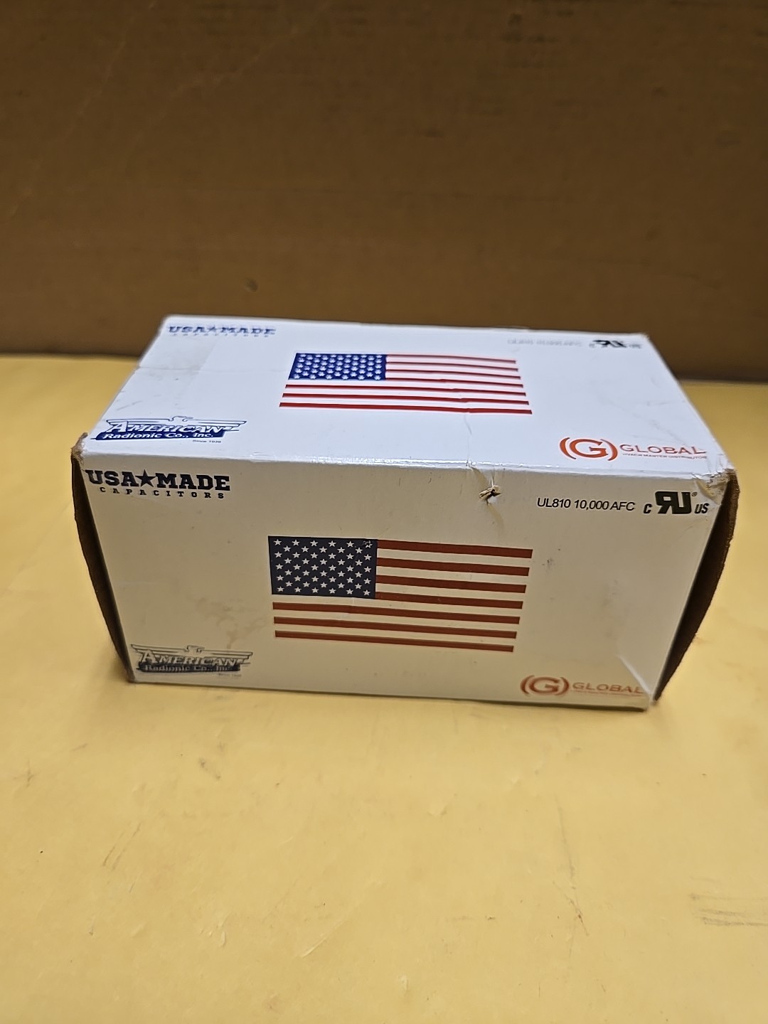 AmRad USA2274 Round Run Capacitor 40+3 uF MFD 370 / 440 Volt Made in USA