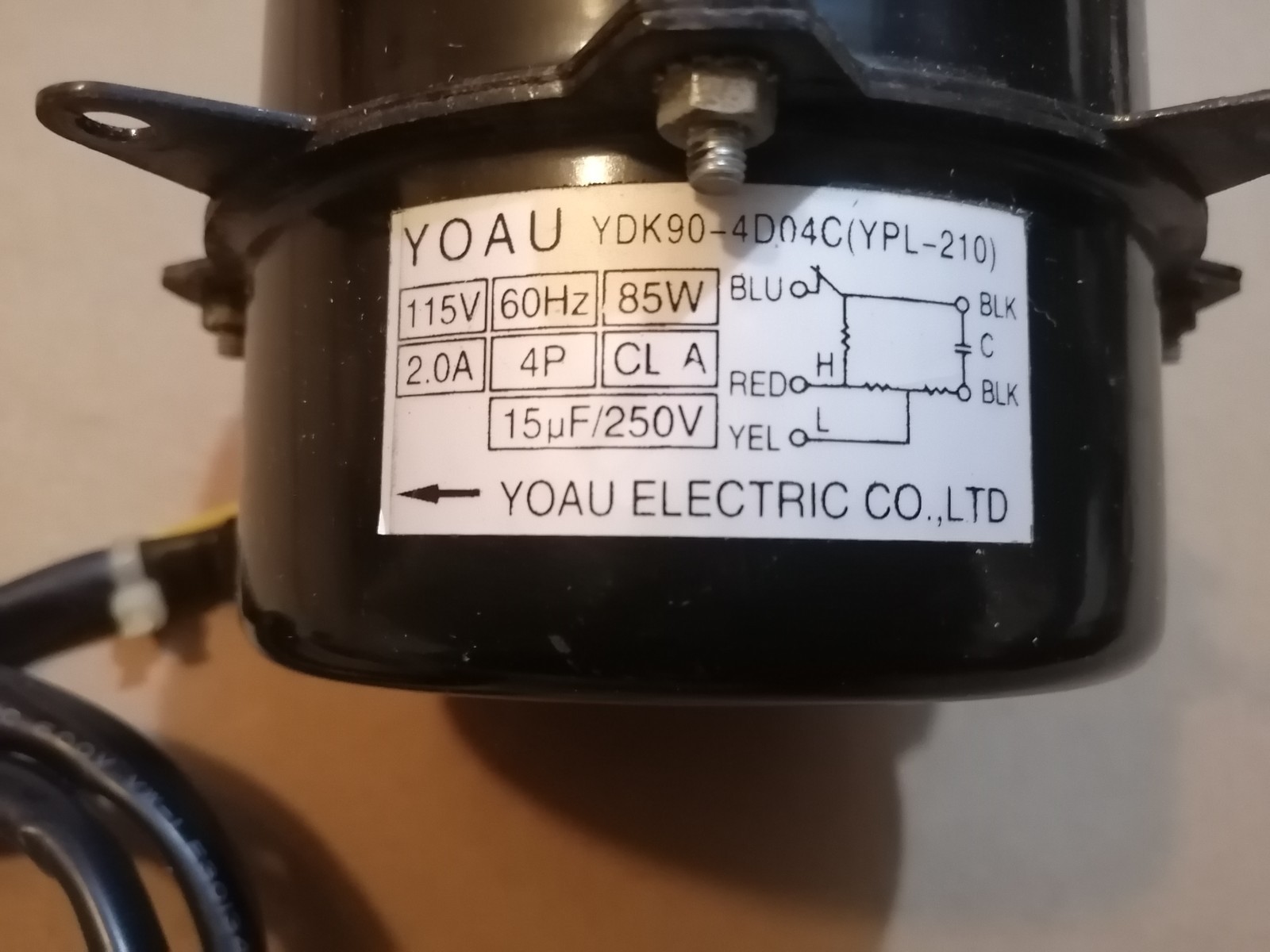 Yoau Portable Air Conditioner Fan Motor YDK90-4D04C LG LP0910WNR