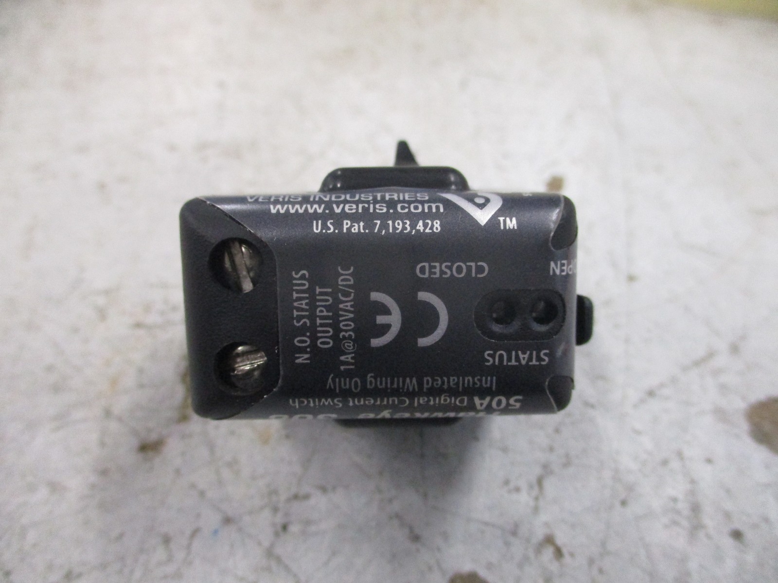 Veris Hawkeye 308 Digital Current Switch H308 50A Used