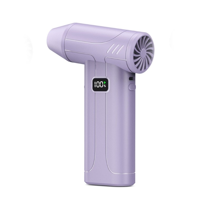 5000mAh Rechargeable Battery Handheld Fan High Speed 100000 RPM LED Included
