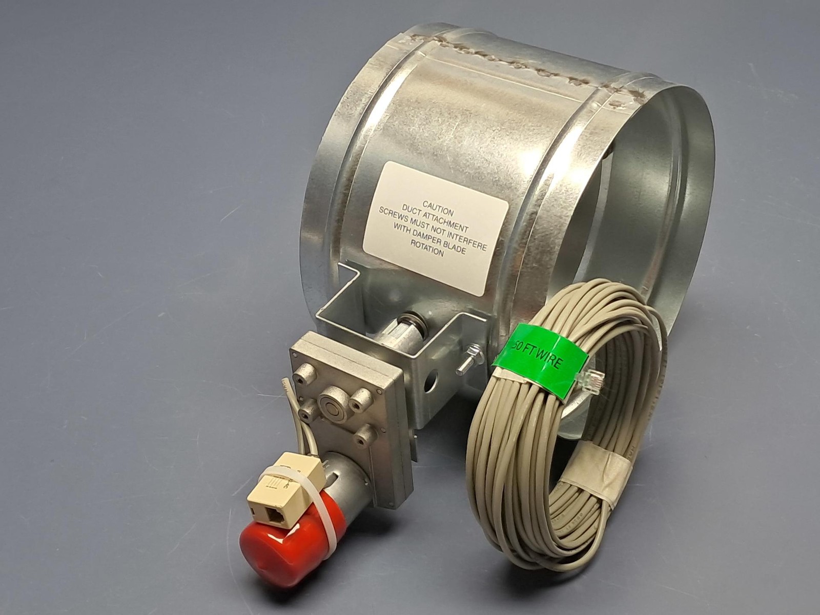 Ruskin – ZPD25 – 8″ Zone Pulse Fire Damper True Round w/Cable – NEW