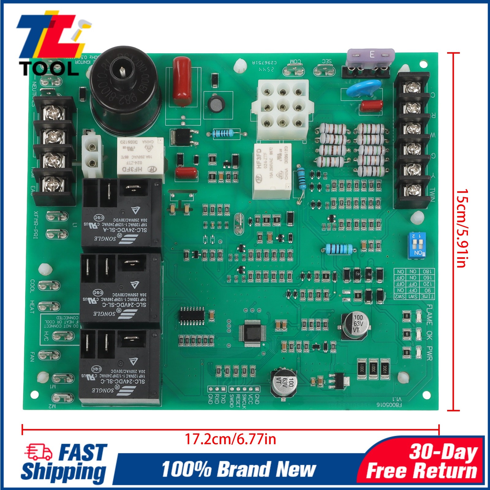 62-24140-04 Ignition Control ICM292 Circuit Board Furnace Control Board