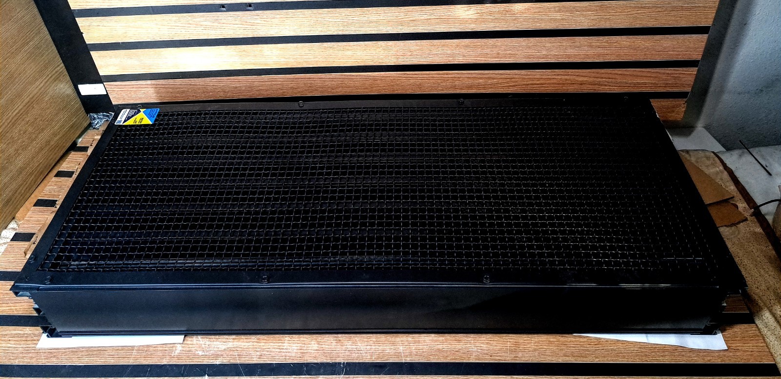 Black Industrial Louver 39.5x15x5 AMCA Vertical Blade Wind Driven Rain Vent NEW