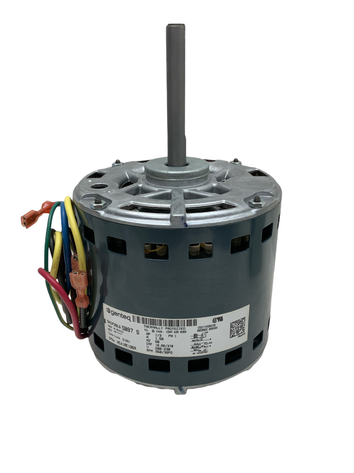 GENTEQ 1/3 HP 5KCP39LG BLOWER MOTOR 200-230V 950 RPM 1PH