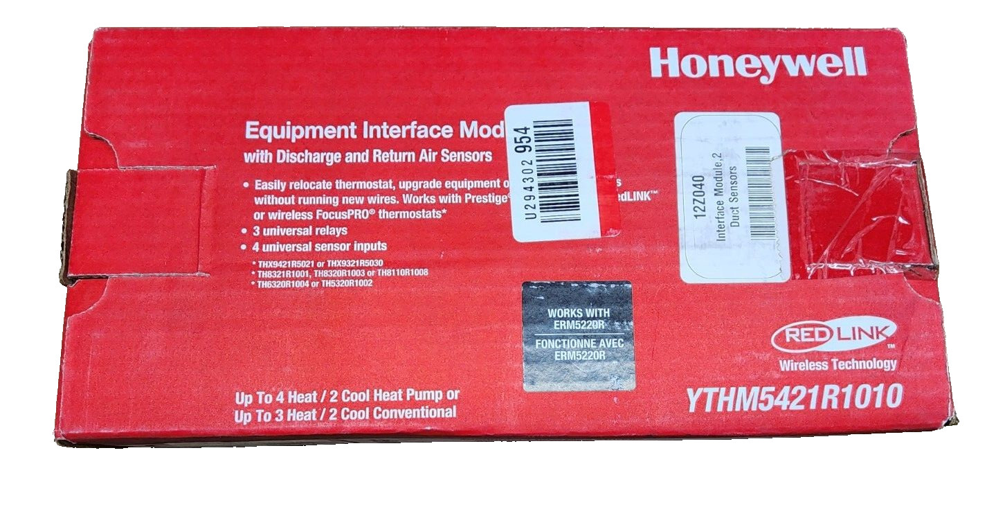 Honeywell Miller Equipment Interface Module YTHM5421R1010, 12z040, Red Link Tech