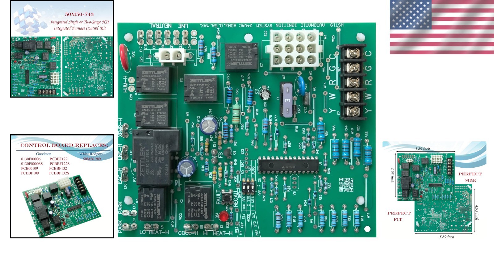 Compact PCBBF162S Furnace Control Board – Perfect Replacement for Goodman Units