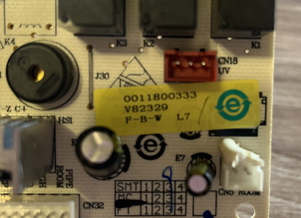 Genuine OEM GE ac model: AHTK08AAW1 Power Supply Board 0011800333