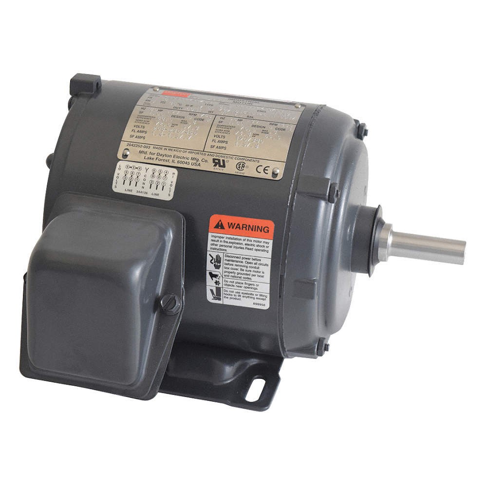 DAYTON 3N694 GP Motor,1/3 HP,1,765 RPM,208-230/460V 3N694