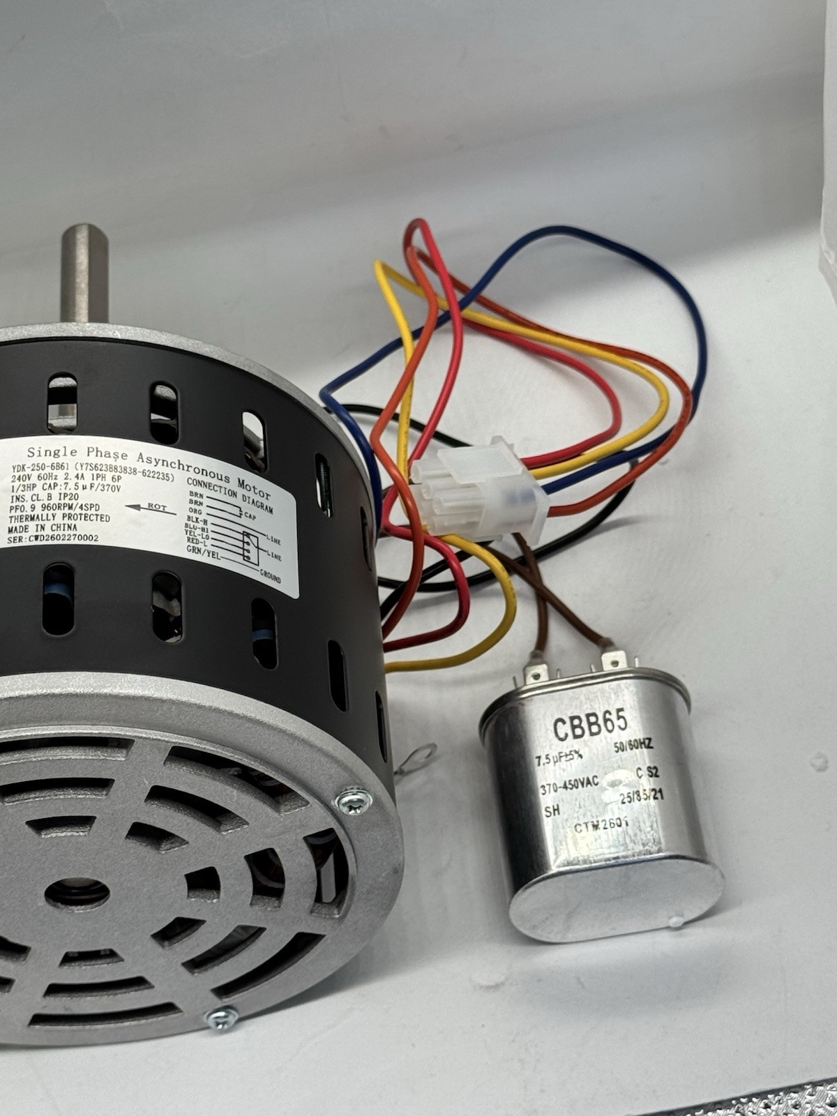 Blower Motor1/3HP 240V 903075 5KCP39EGT057AS For Nordyne Intertherm Miller621675