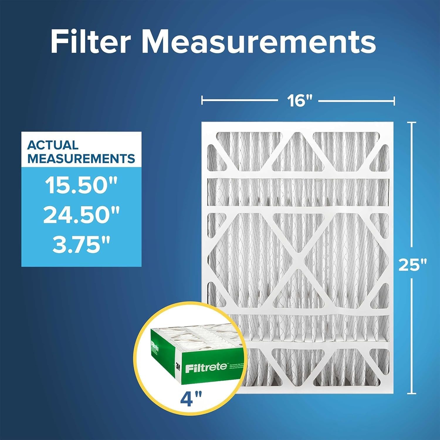 Filtrete 16X25X4 Slim Fit Ac Furnace Air Filter Mpr 700 Merv 8 Fits Carrier