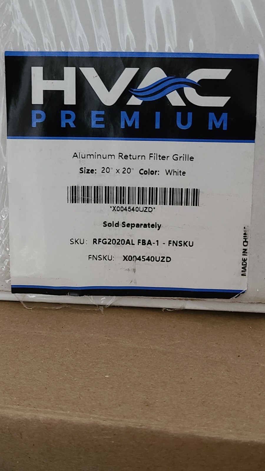 HVAC Premium Aluminum Return Grille 20″x20″ with Easy Air Flow Linear Bar Filter