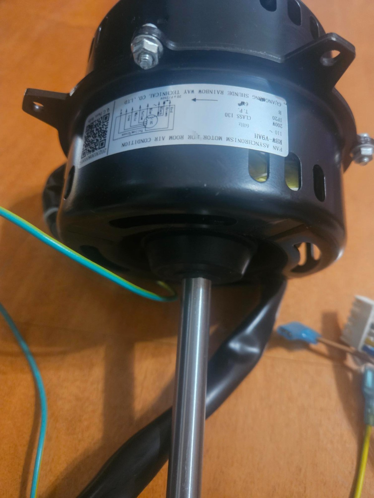 Single Phase Asynchronous A/C Fan Motor 110V 60Hz 200W