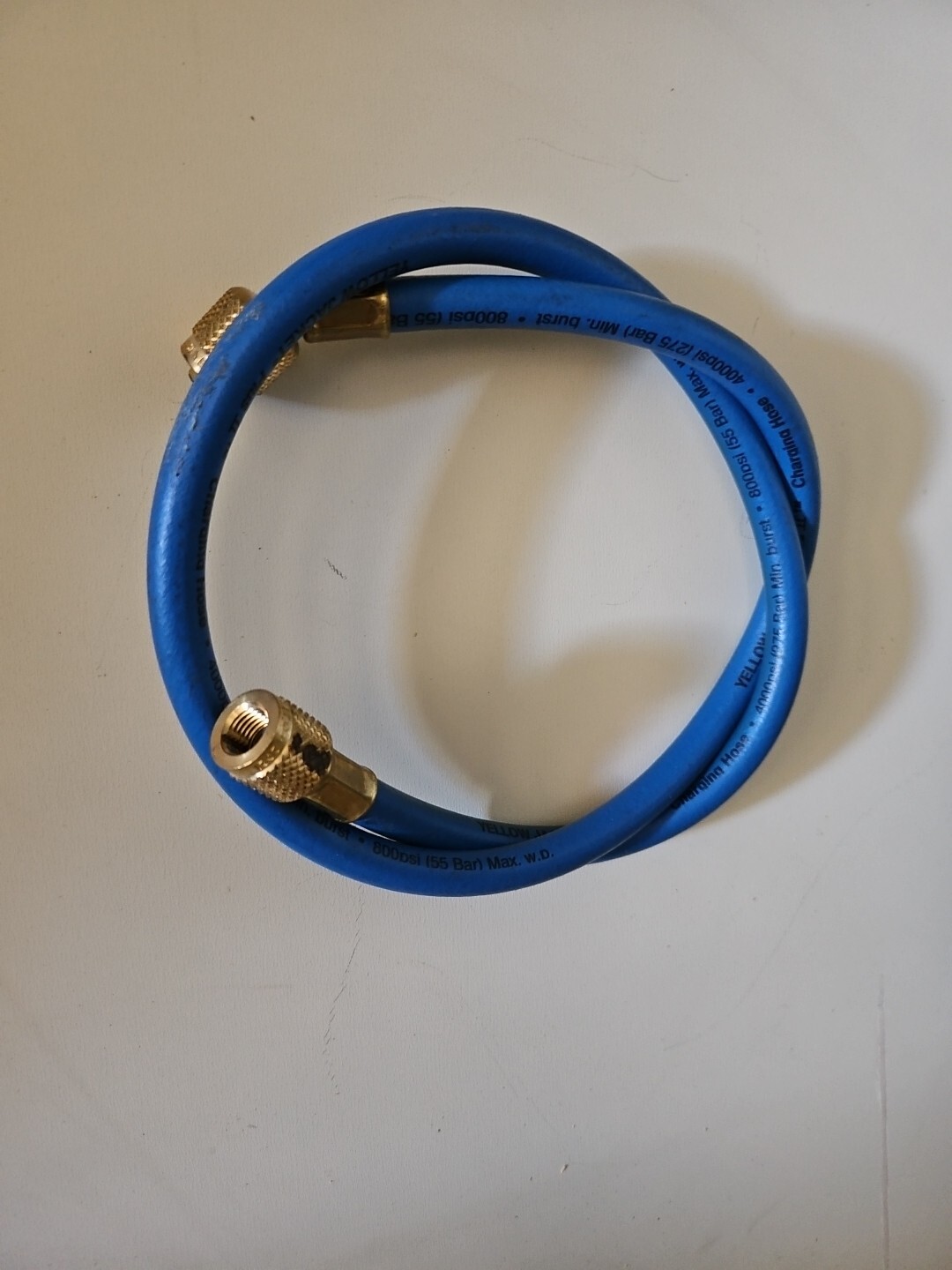 Yellow Jacket PLUS II Refrigerant Charging Hoses Blue 36 In Long
