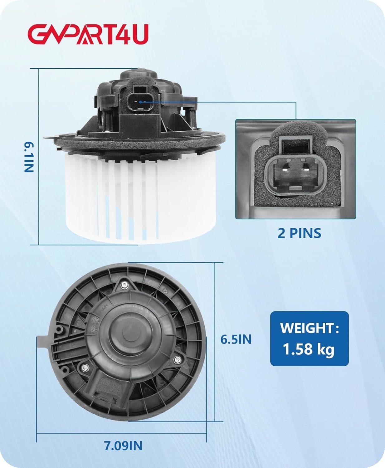 Blower Motor 2007-2014 Chevy Tahoe Avalanche GMC Yukon Sierra Cadillac Escalade