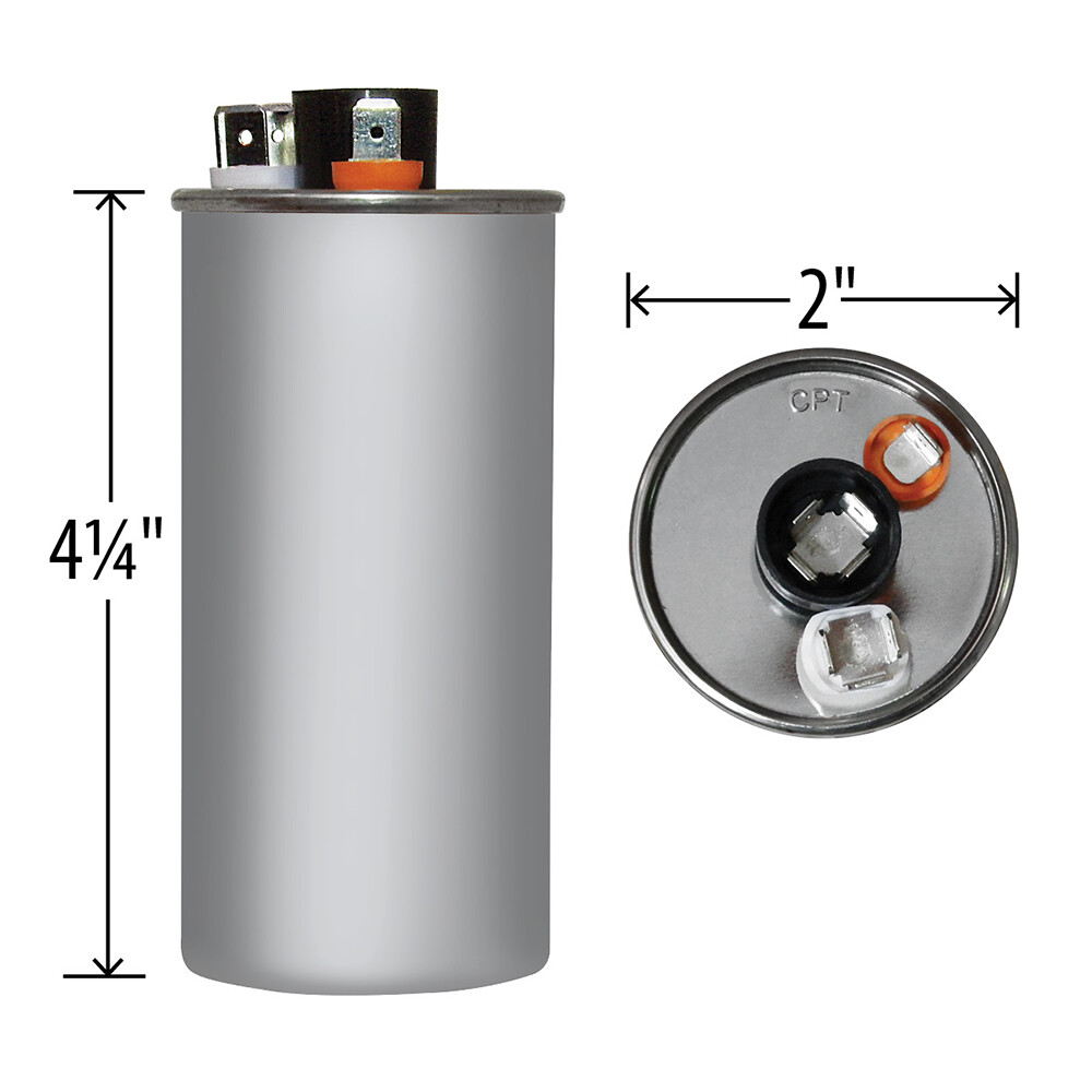 AmRad USA2215 40 uf/MFD 370-440 VAC Run Capacitor 50/60 Hz AC Electric Lot-2