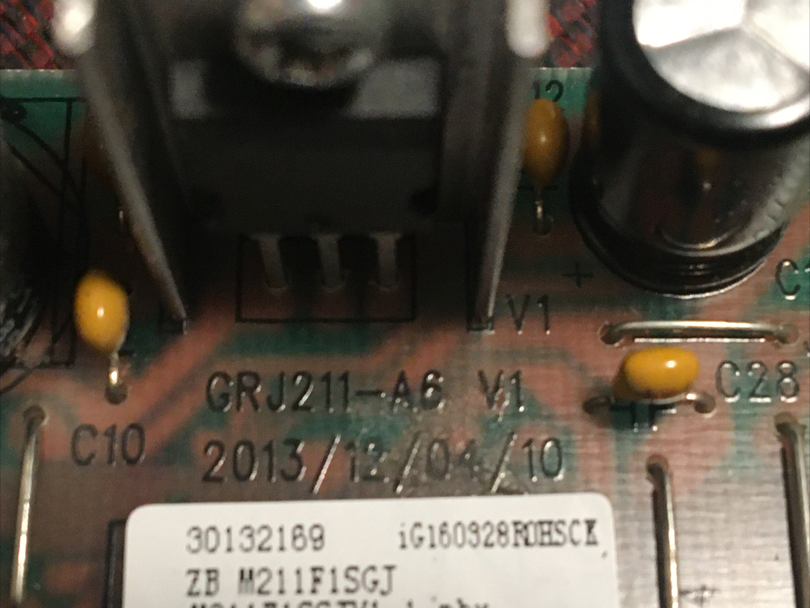 GE ac model: AEL06LVQ2 Power Supply Board ( ZB. M211F1SGJ)