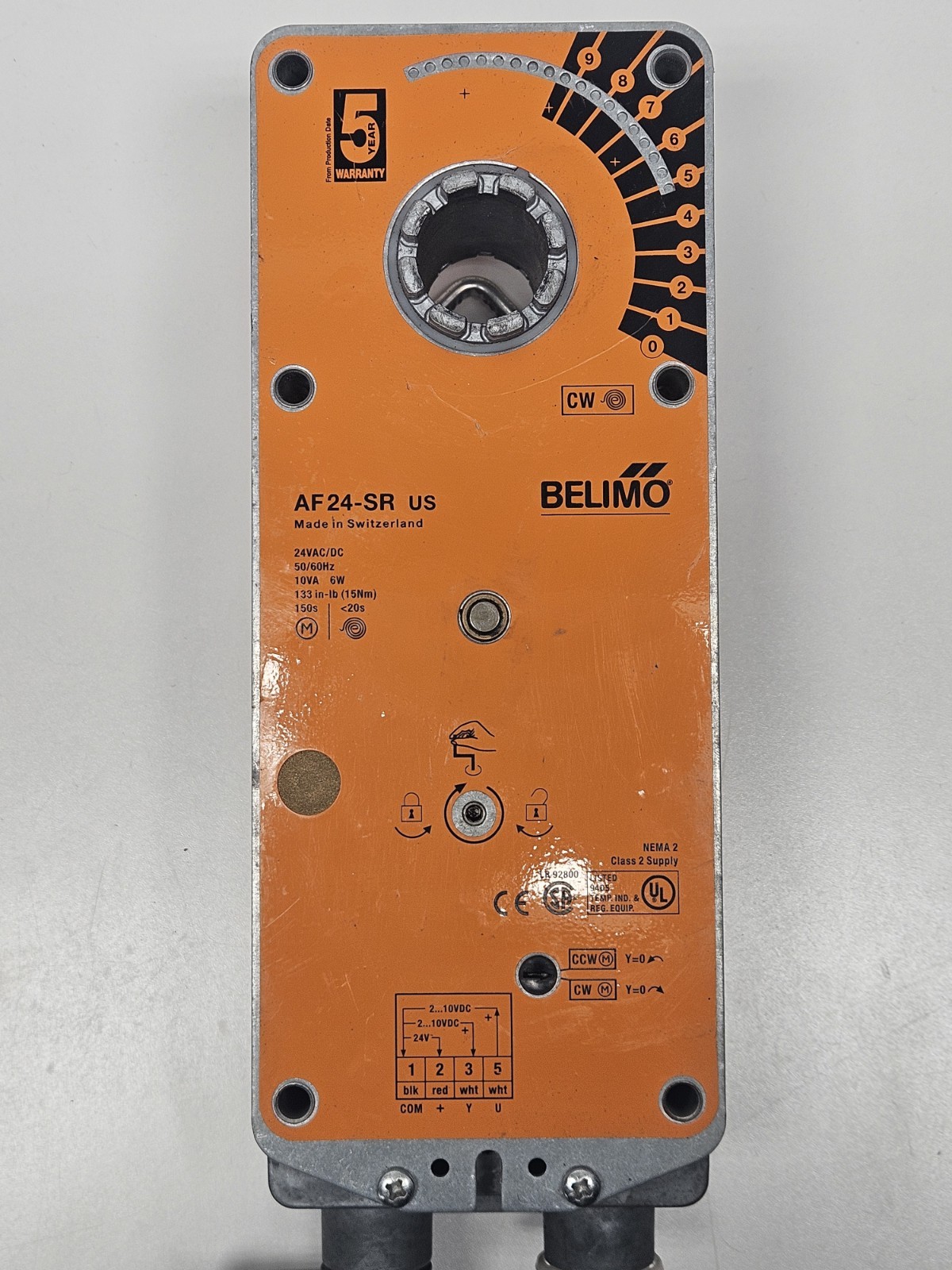 BELIMO AF24-SR US AF24SR US Spring Return Damper Actuator 24VAC 2-10 VDC HVAC