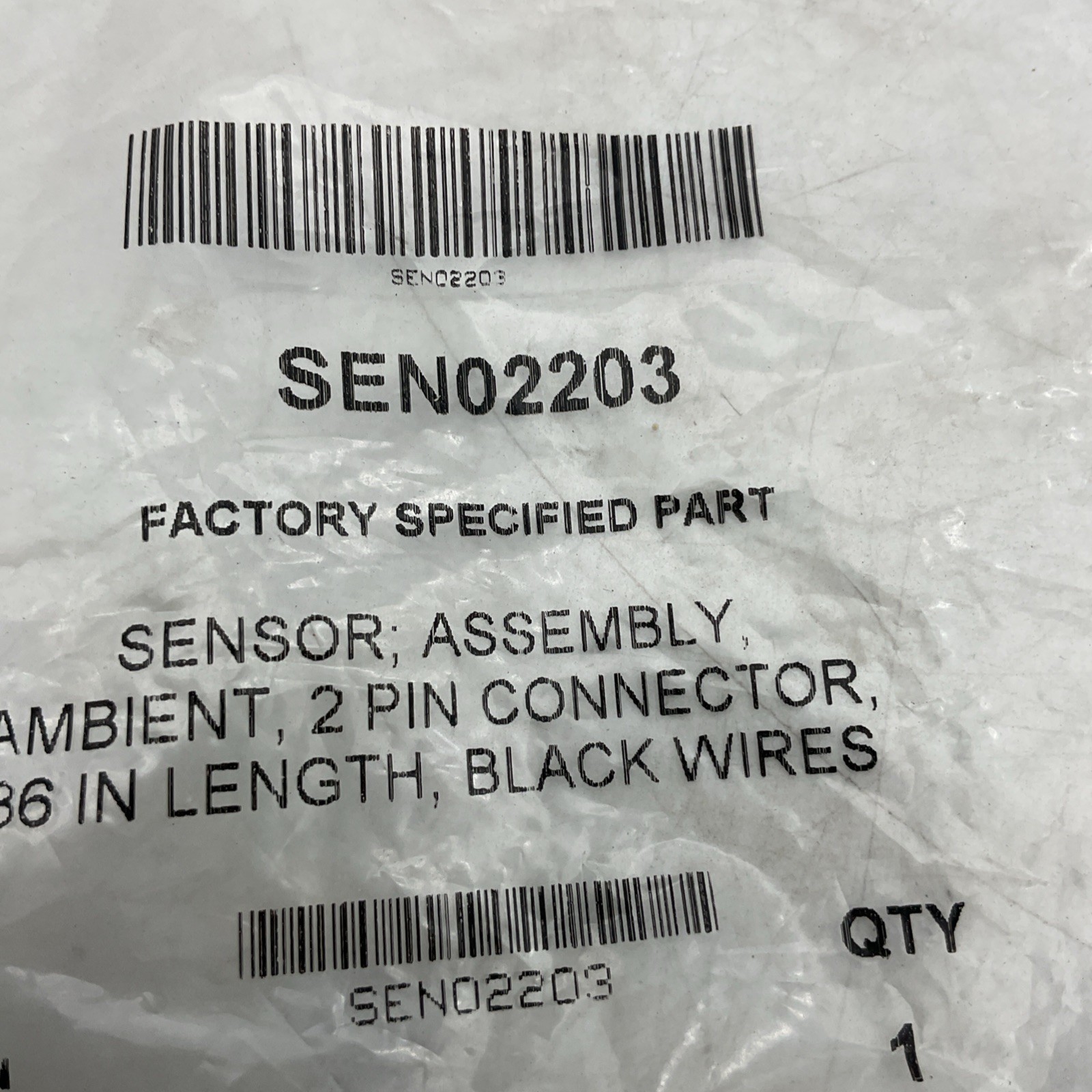 Trane SEN02203 1/2″ Sensor Assembly Ambient Air Temperature Sensor Assembly