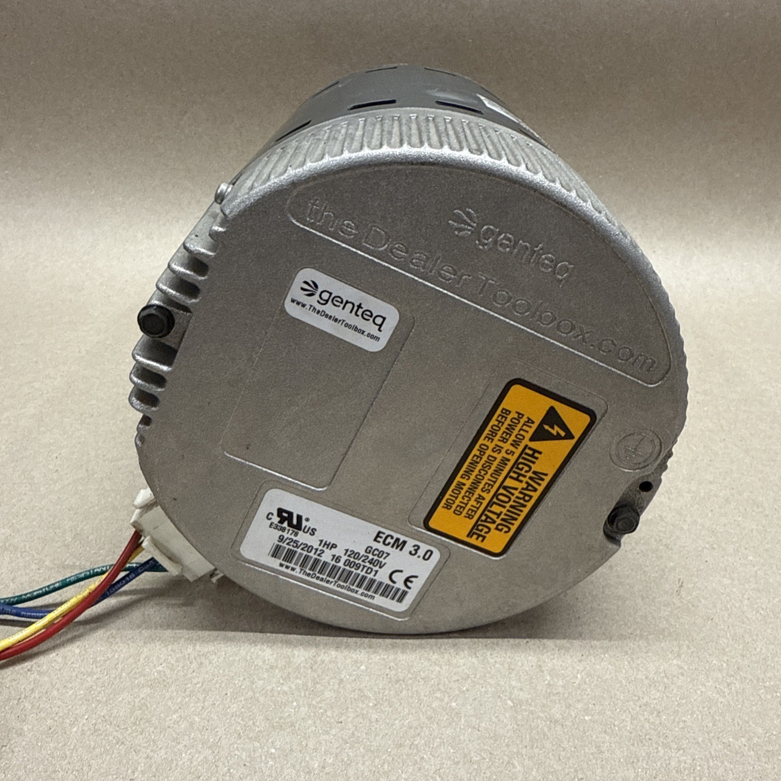 Genteq ECM 3.0 HD52RE122 Blower Motor 5SME39SXL3046 GC07 1HP