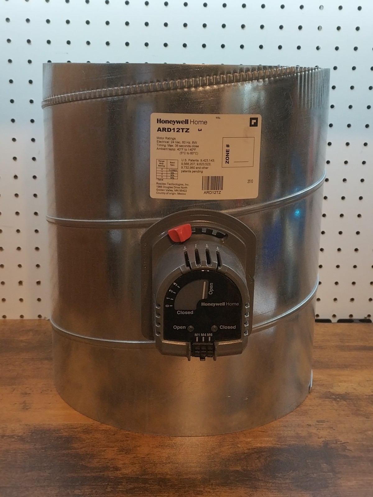 Honeywell ARD12TZ Round Automatic Damper – 12″