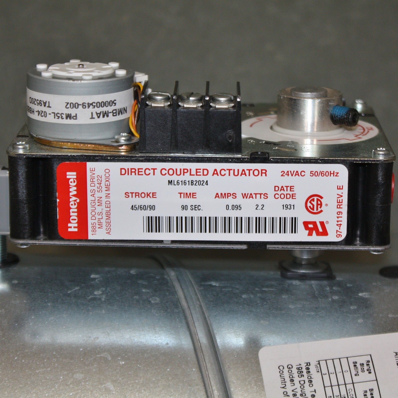 Honeywell Dynamic Zone Control Damper MARD6, 6″ Duct, 24V AC, Round, Motorized