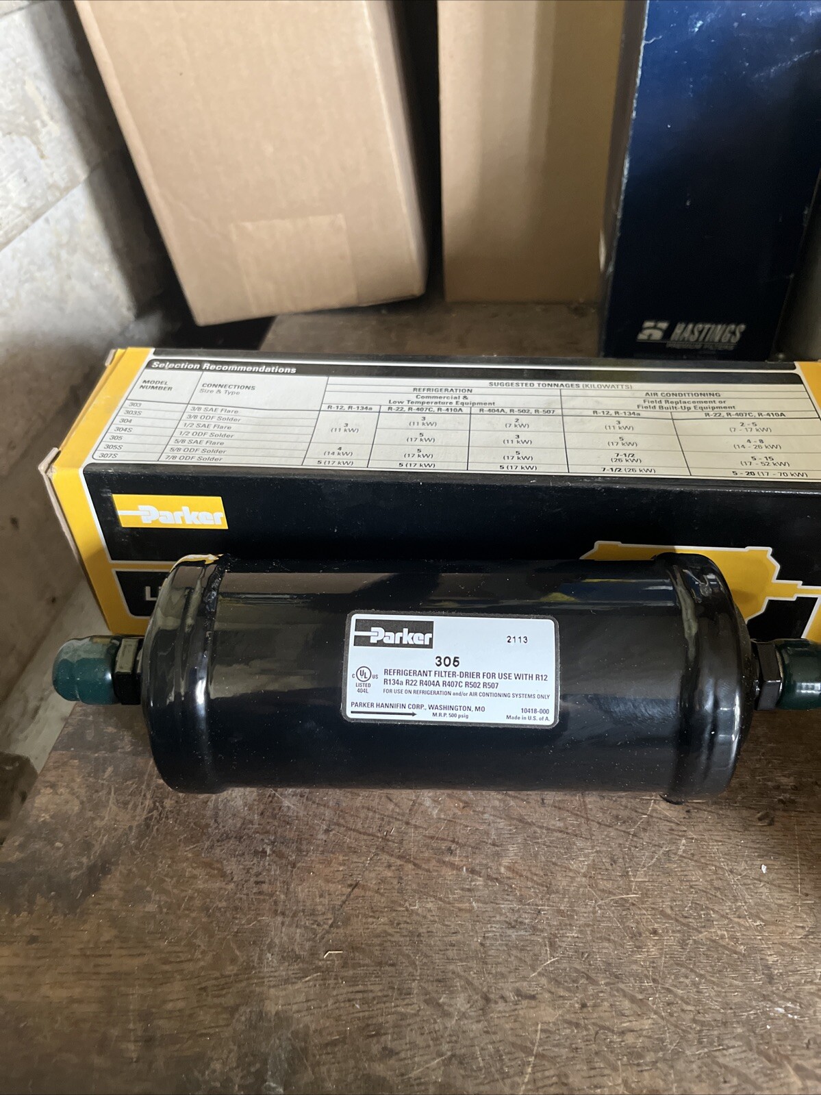 NOS Parker Liquid Line Filter Drier 305 5/8 In SAE Flare